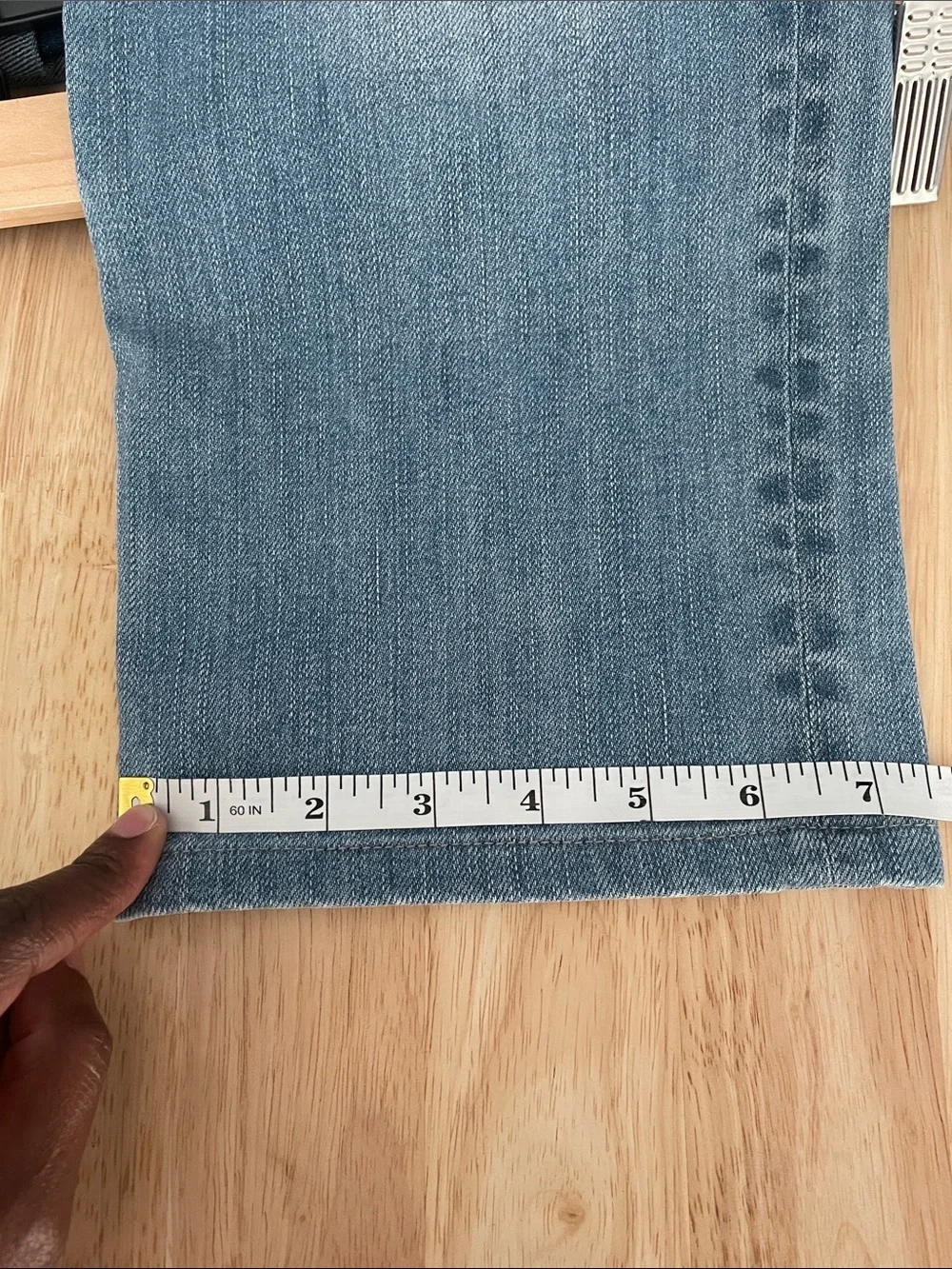 7 For All Mankind Light Blue Men’s Luxe Performance Straight Leg Jeans - Size 32